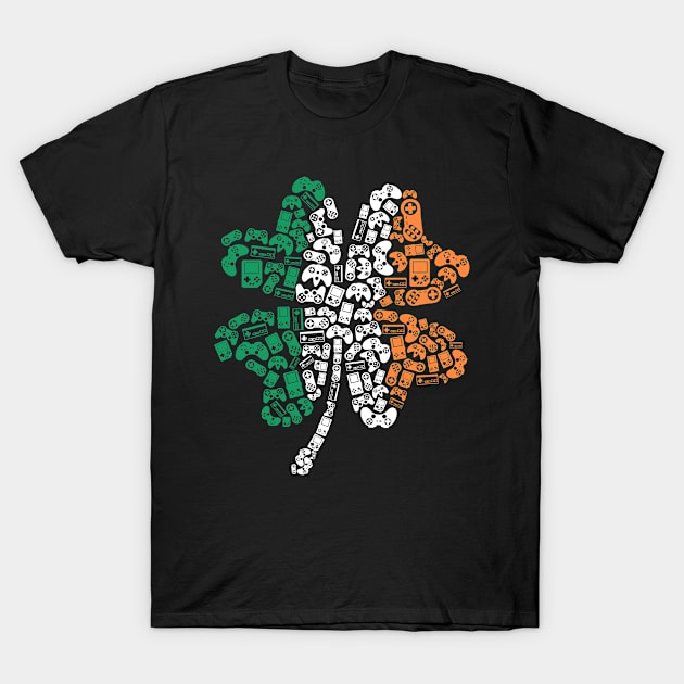 St Patricks Day Videogame Controllers T-Shirt by MilotheCorgi